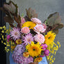 Image of bright flowers with hydrangeas and roses
