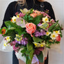 box of fresh flowers